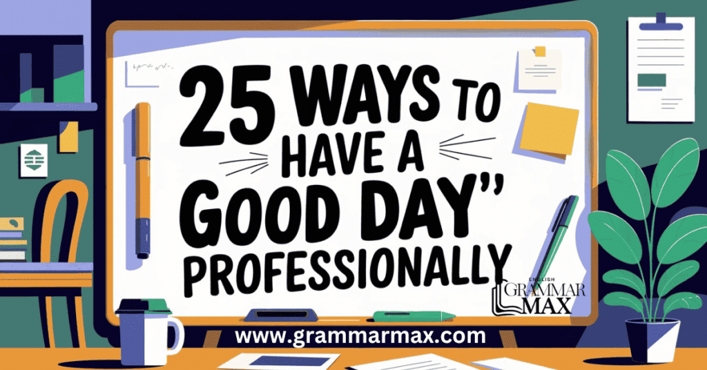 25 Ways to Say “Have a Good Day” Professionally