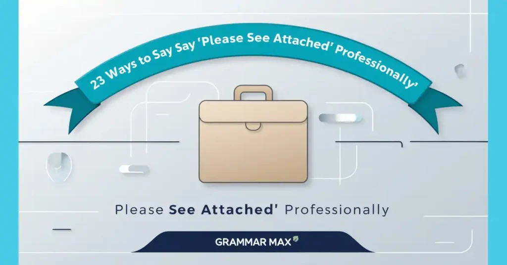 23 Ways to Say “Please See Attached” Professionally