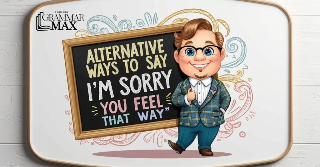 Alternative ways to say “I’m Sorry You Feel That Way”