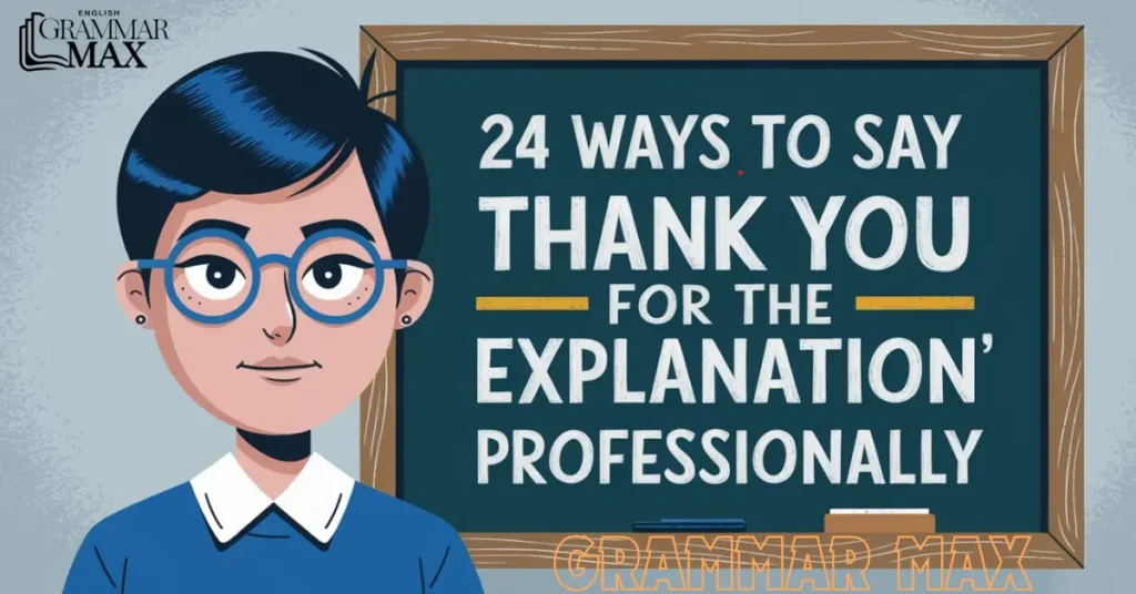 24 Ways to Say “Thank You for the Explanation” Professionally