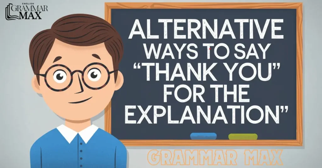 Alternative Ways to Say “Thank You for the Explanation”