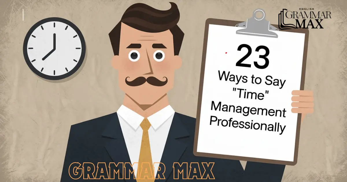 23 Ways to Say “Time Management” Professionally