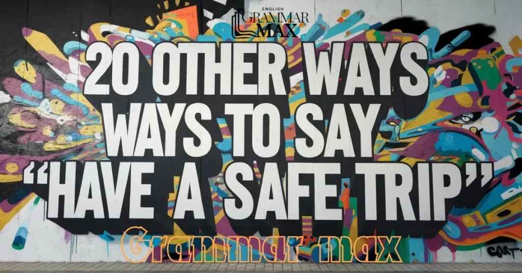 20 Other Ways to Say “Have a Safe Trip”