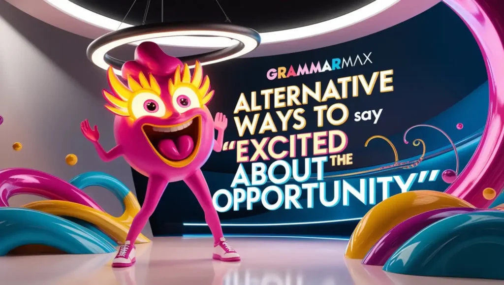 Alternative Ways to Say “Excited About the Opportunity”