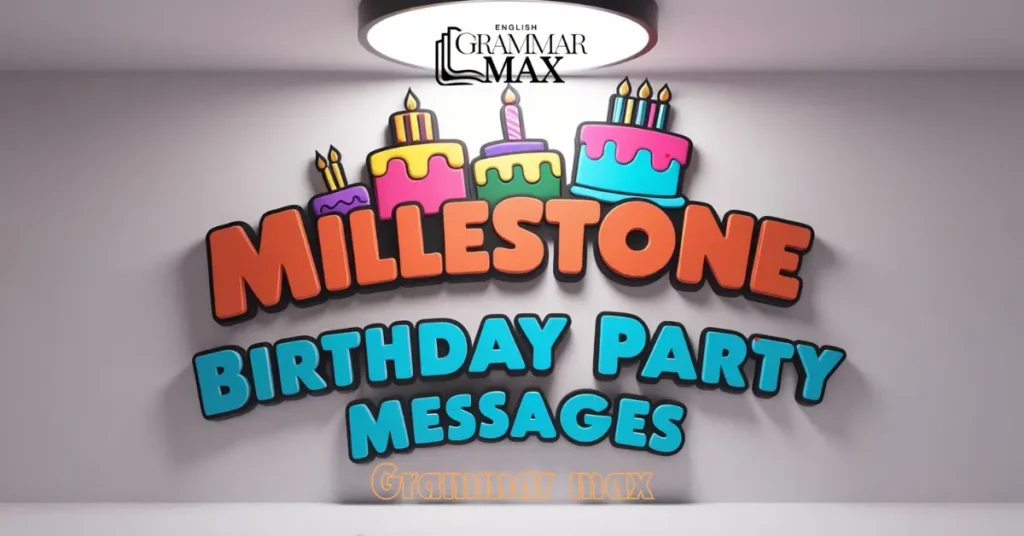 Milestone Birthday Party Messages