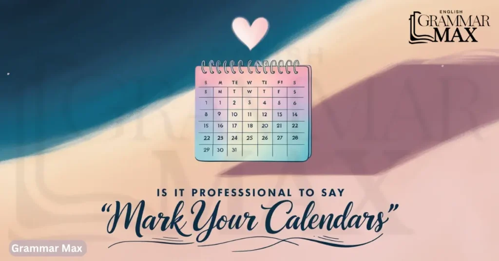 is-it-professional-to-say-mark-your-calendars