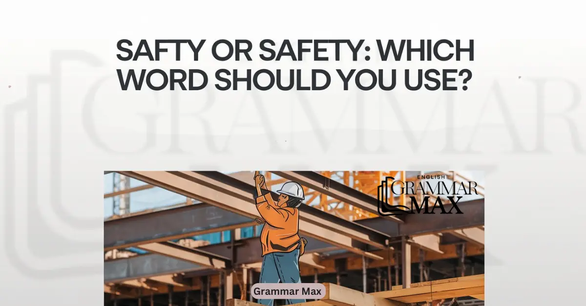 Safty or Safety: Which Word Should You Use?