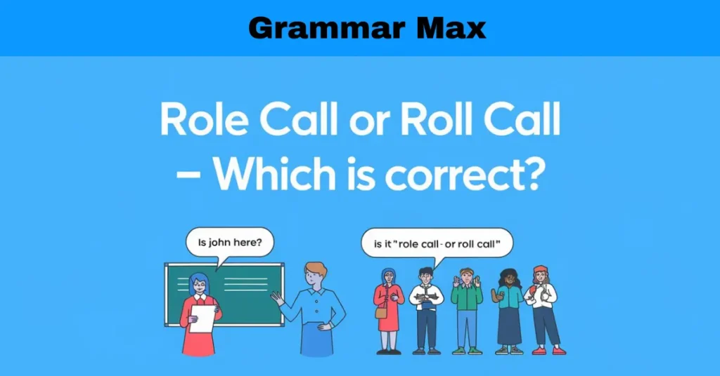 Role Call or Roll Call – Which Is Correct?