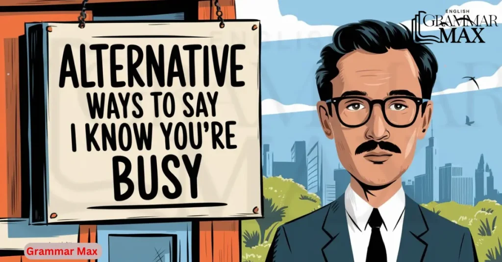 alternative-ways-to-say-i-know-you-are-busy