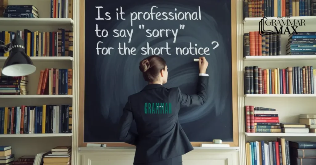 is-it-professional-to-say-sorry-for-the-short-notice