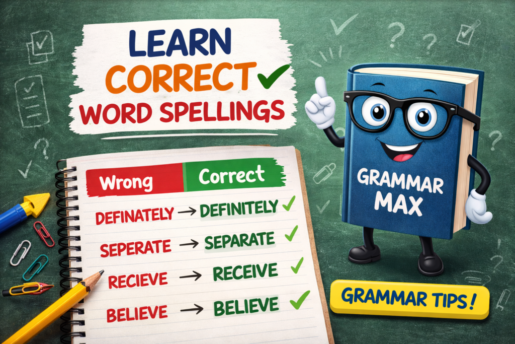 20 Common English Words People Always Spell Wrong